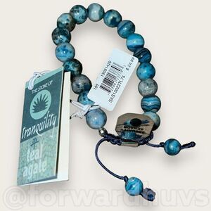 Teal Agate "The Stone of Tranquility" Bracelet - New with Tags